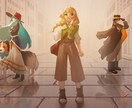 世界観に没入させる背景付きイラスト制作します あなたの世界をイラストで魅力的に表現します！ イメージ3