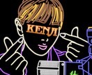 ネオンスタイル似顔絵アイコンを制作します お客様から頂いた写真でネオンスタイル似顔絵アイコンを作成 イメージ6