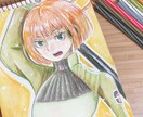 イラスト何でも描きます 色鉛筆と水で描く女の子イラスト イメージ1