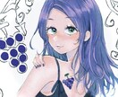 モノクロorカラーでSMS等のアイコンを制作します かっこいい〜かわいい女の子を描きます！ イメージ3
