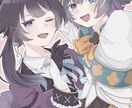 淡い色のイラスト承ります キャス画やグッズ制作、アイコン用のイラストをお探しの方へ！ イメージ2