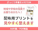 町内会・PTAのお知らせを整えます 手書きメモからA4片面PDFにします イメージ1