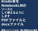 kindle本をNotebookLMソースにします KINDLE本のPDFファイル化とdocxファイル化 イメージ1