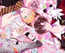 美麗なキャラクターイラスト描きます 美しい画面・美人なイケメン・シュッとした美女が好きな方向け！ イメージ6