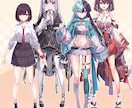 Vtuber等キャラデザ+モデリング制作いたします お見積・ご相談だけでもOK！全身・バストアップから選べます イメージ4