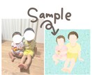 子ども、家族のかわいいほんわかイラスト描きます SNSアイコンやプレゼントにもおすすめです イメージ2