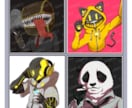 ゆるロボなどのミニキャラアイコン,ヘッダー描きます SNSのアイコンなど個性を出したい方へ イメージ8