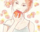 美男女✕食べ物or動物　水彩画イラスト依頼承ります 美男女と、食べ物や動物と絡ませた、特別な水彩画に。 イメージ2