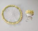 花束になる、まるいマット作ります そのまま飾っても、敷いても、気分に合わせて自由に楽しめます。 イメージ2