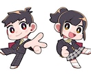 ポップなアイコン作成★明るい絵柄でキャラを描きます 色や線がはっきりしたかわいいアイコン用イラストをご用意します イメージ7
