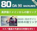 圧倒的コスパ！高品質サイトから80被リンク送ります 外部SEO対策！DAの高いドメインからバックリンク・被リンク イメージ2