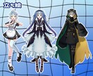 SD・立ち絵イラストを制作致します イケメンも美少女もお姉さんもおまかせください‼️ イメージ4