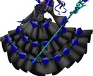 不穏で美麗なゴシックアイコン描きます ダークファンタジーや異形頭・人外イラストも対応可 イメージ4