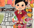 誕生日・七五三・入園祝いの似顔絵お描きします ・お子様の成長記録や、プレゼントにもおすすめ！ イメージ7
