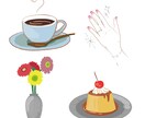トレンド感ある♡おしゃれな手描き風イラスト描きます 添えるだけでグッと華やか印象UP♪SNSや挿絵にぴったり！ イメージ2