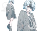 歌ってみたMV・一枚絵・グッズイラストを制作します リピート多数！丁寧なやり取りで初めての方も安心です イメージ6