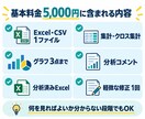 Excel・CSVデータを分析・可視化します 統計検定準1級｜集計・グラフ・考察まで納品 イメージ3