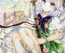 あなただけの一点物アナログイラストを制作いたします コピックで鮮やかな色彩で可愛い女の子を描きます。 イメージ5