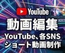 YouTube動画編集します カット、字幕挿入、部分編集からお任せ編集など イメージ1