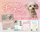 犬猫ペット関連特化！飼い主に届くチラシ制作します 元ペット業界デザイナーが、飼い主の心に届くチラシをデザイン イメージ1