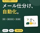 メールの仕分け・転記を自動化します 受信メールの処理を仕組み化して見落としをゼロに イメージ1