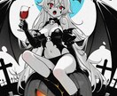 2～約4頭身オリジナルイラストを作成致します アイコン、IRIAM等の立ち絵、グッズ用などに イメージ2