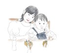 写真から優しい鉛筆タッチの似顔絵を描きます 何気ない一枚を、やさしい思い出に変えます イメージ10