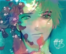 お見積り◎個性的な歌ってみた動画等サムネ描きます アンニュイ、清楚、躍動感、悲壮感など唯一無二の男女が得意です イメージ1