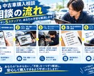 中古車購入前に車両状態や修復歴をチェックします 中古車の写真や車両情報を確認し、気になる点をチェックします！ イメージ3