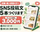 店舗向けSNS投稿文を5本作成します 商品紹介・営業案内を日英で。箇条書きから相談できます イメージ1