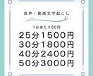 1分60円！文字起こし致します 他ご要望にもなるべくご対応致します！ イメージ1