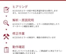 誰かの作ったACCESSを修正します 作成者の異動・退職で直せなくなったACCESSを修正 イメージ4