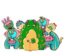 個性イラストデザイン描きます ⭐︎イラストandイラストの掛け算•足し算デザイン⭐︎ イメージ5