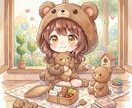 商用OK◎安く早くゆるかわミニキャラ描きます アイコン／配信サムネ／記念日イラストなどにおすすめです✨ イメージ2