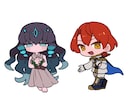 小物追加無料！ミニキャラ/SDキャラを制作します 小物や複雑な装飾、ポーズの指定など追加料金無しで制作！ イメージ3