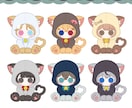 ぬいぐるみ風の量産イラストを制作します 最短即日OK！商用利用込みでアイコンやグッズにも◎ イメージ2