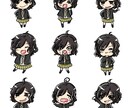 オリジナルのミニキャラ６個セット描きます SNSやyoutube、ブログなどにお使い頂けます★ イメージ1