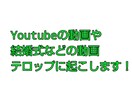 動画のテロップ起こし代行します めんどくさいテロップ起こし代わりにやります！ イメージ1
