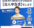 freee専門税理士が法人申告書作成をします 【起業専門】税理士が設立一期目の法人様「申告書」を作成します イメージ1