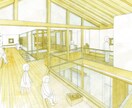 手描きパースを作成します 【設計事務所勤務5年のスタッフがお手伝い】 イメージ1