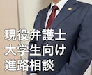 現役弁護士が法曹志望者の進路相談に乗ります 法曹に興味がある大学生の相談に乗ります！志望度は問いません！ イメージ1