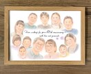 還暦祝いにも！記念日にぴったりの似顔絵描きます A4サイズ似顔絵♪シンプルかわいい愛されプレゼント イメージ1
