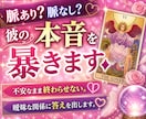女性限定◇脈あり？脈なし？彼の本音を暴きます ◆ 不安なまま終わらせない。曖昧な関係に答えを出します。 イメージ1