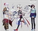 TRPG/創作立ち絵描きます かっこいい男性から可愛い女の子、表情差分までオプション可能 イメージ2