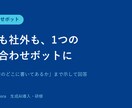 社内も社外も1つのAIチャットで対応します 社内規程から顧客対応まで。根拠つきで即答！ イメージ1