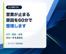営業が止まる原因を60分で整理します 法人営業10年｜KPI・商談・追客を具体化 イメージ1