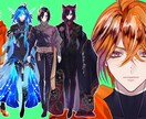 Vtuber向★live2dパーツ分立ち絵描ます 目を惹く美しさ！綺麗で格好いい！ イメージ5