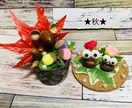 木の実でインテリア小物を作ります どんぐりや松ぼっくりを使って、秋やクリスマスの小物を作ります イメージ2