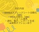 スプレッドシート・Excelを自動化します 業務時間を大幅削減！即日〜スピード導入対応 イメージ2