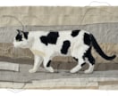 猫・ペットの布コラージュ作品を制作します 写真から布と手縫いでペットアート制作 イメージ2